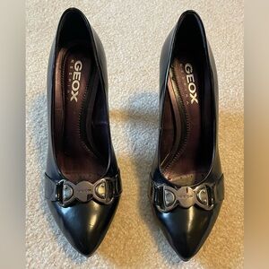 Geox Women's Black Pumps with Buckle